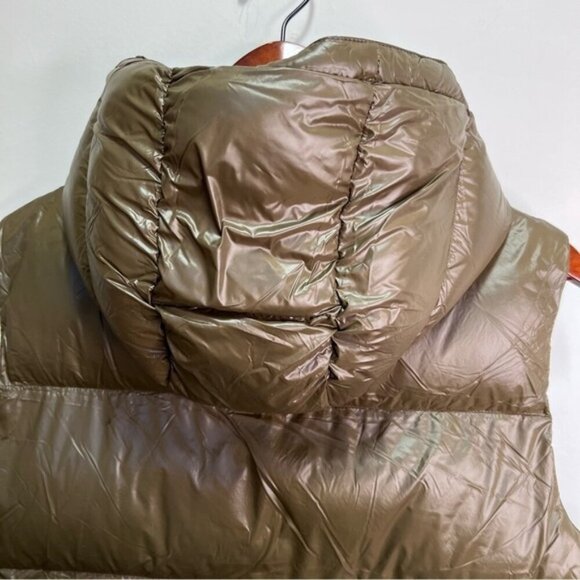 Toboggan Green Hooded Puffer Vest Sz Medium Winter Fall Outdoor Unisex Cabincore - Picture 6 of 16